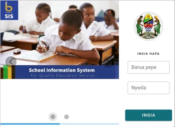School Information System| SIS TAMISEMI Login | sis.tamisemi.go.tz