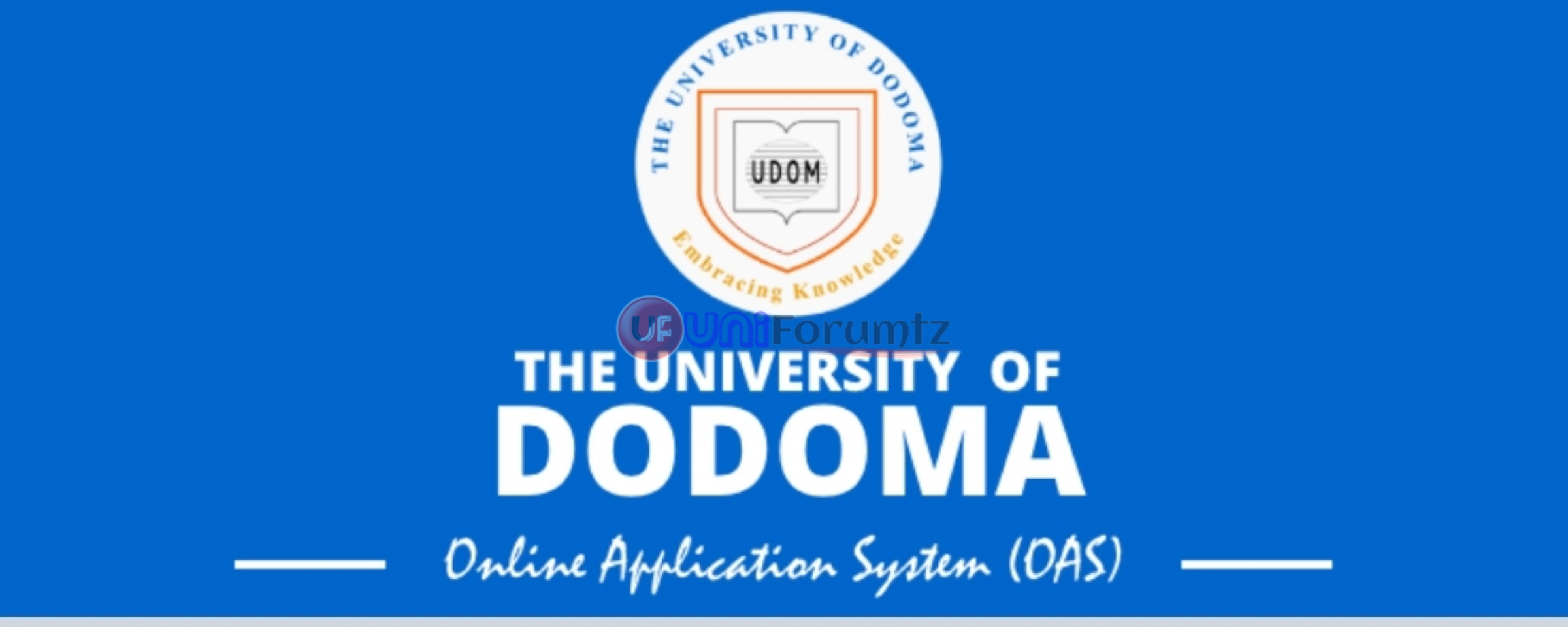 UDOM Online Application System 2022/2023