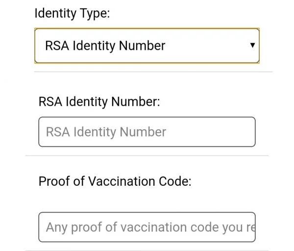 Vaccination Certificate Download (vaccine.certificate.health.gov.za)