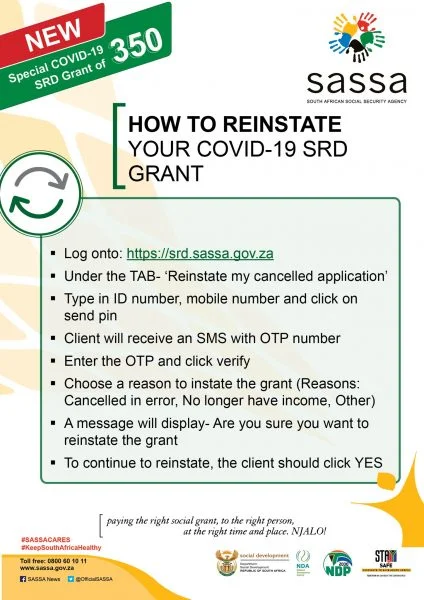 How to Reinstate Your COVID-19 SRD Grants
