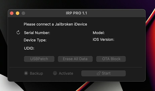 iRP Pro V1.1 Passcode A8 A9 & Eraser