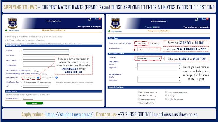 UWC Application Status 2022 Check 