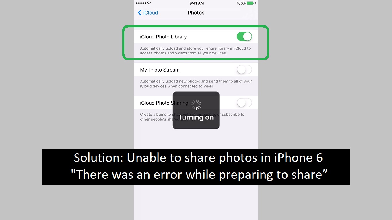 There was an error while preparing to share :Fix for iPhone/iPad