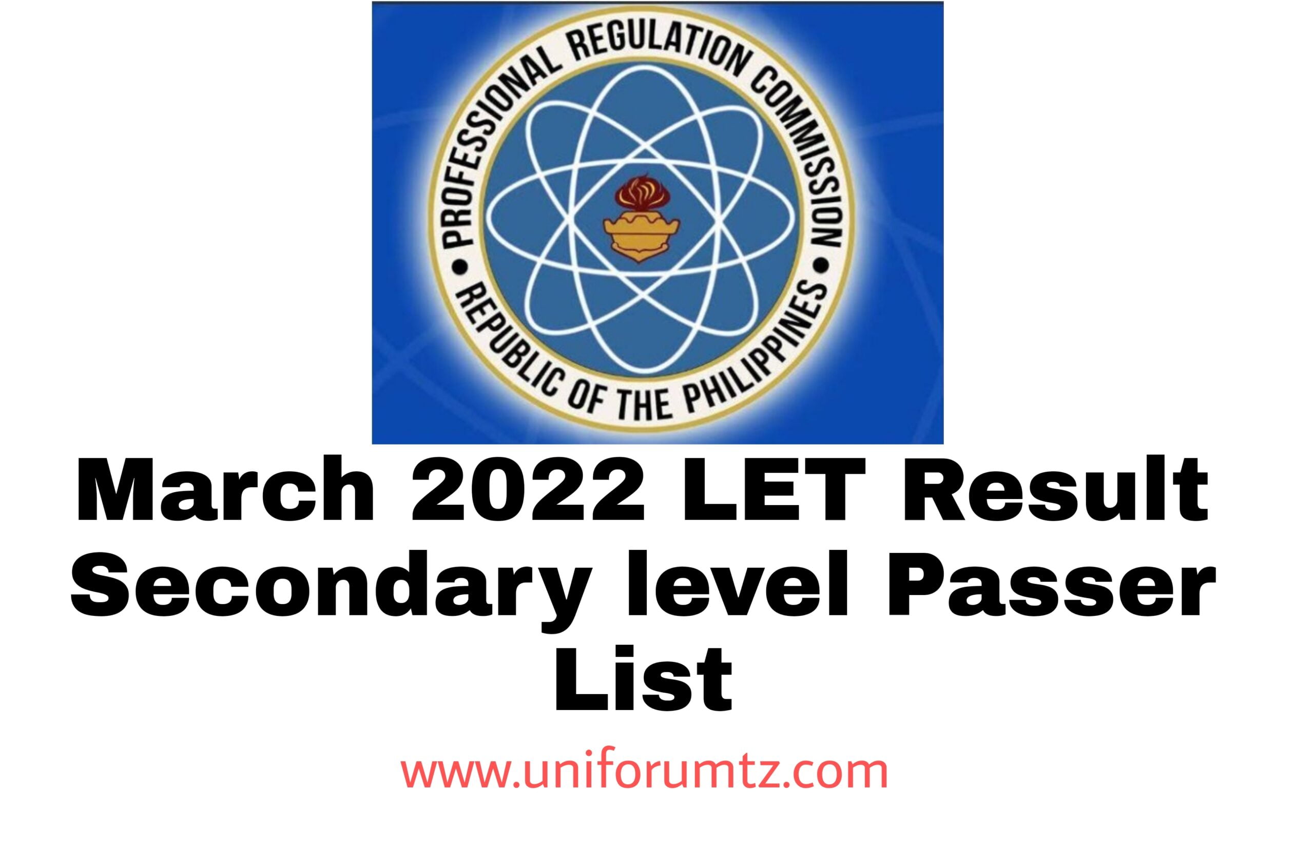 March 2022 LET Result Secondary level Passer List 