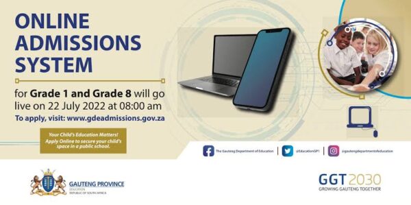Gauteng Online Application 2023 is now Open