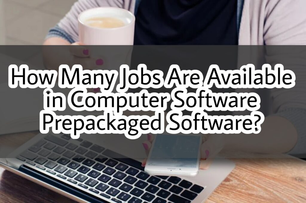 How Many Jobs Are Available in Computer Software Prepackaged Software?