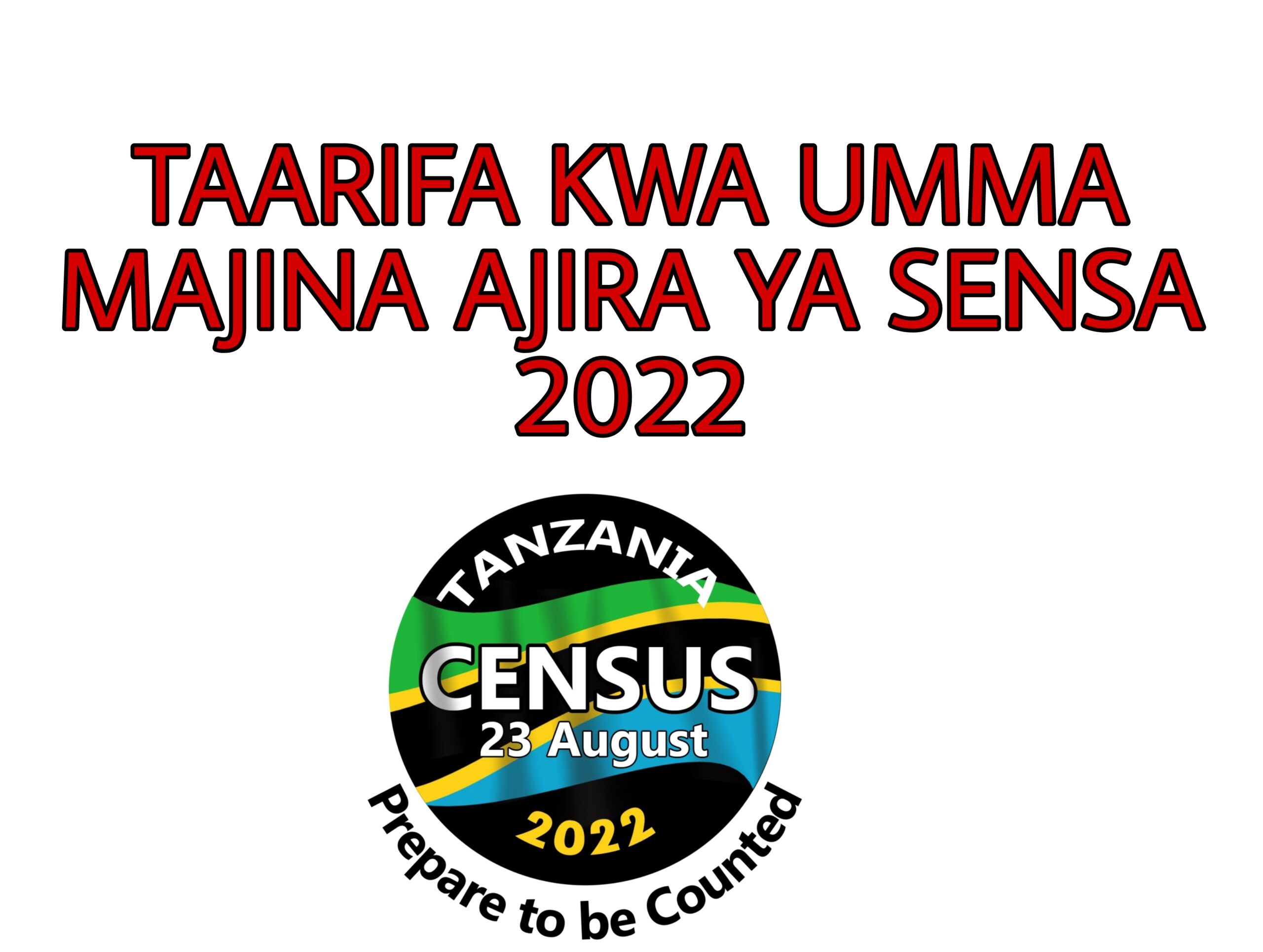 Public Notice Majina Ajira Za Sensa 2022