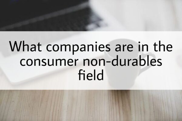 What companies are in the consumer non-durables field.?